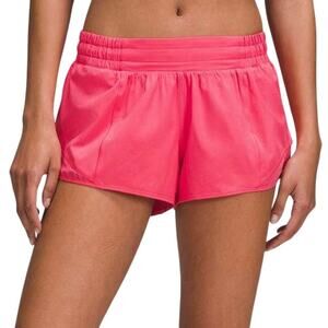 Lululemon Hotty Hot Low-Rise Lined Short 2.5" Glaze Pink Women's Size 8 NWT